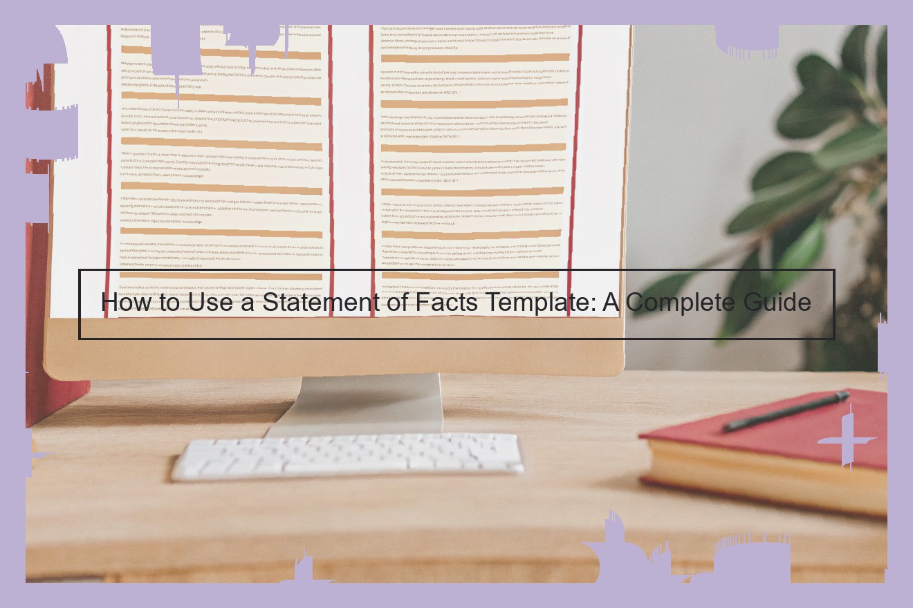How to Use a Statement of Facts Template: A Complete Guide