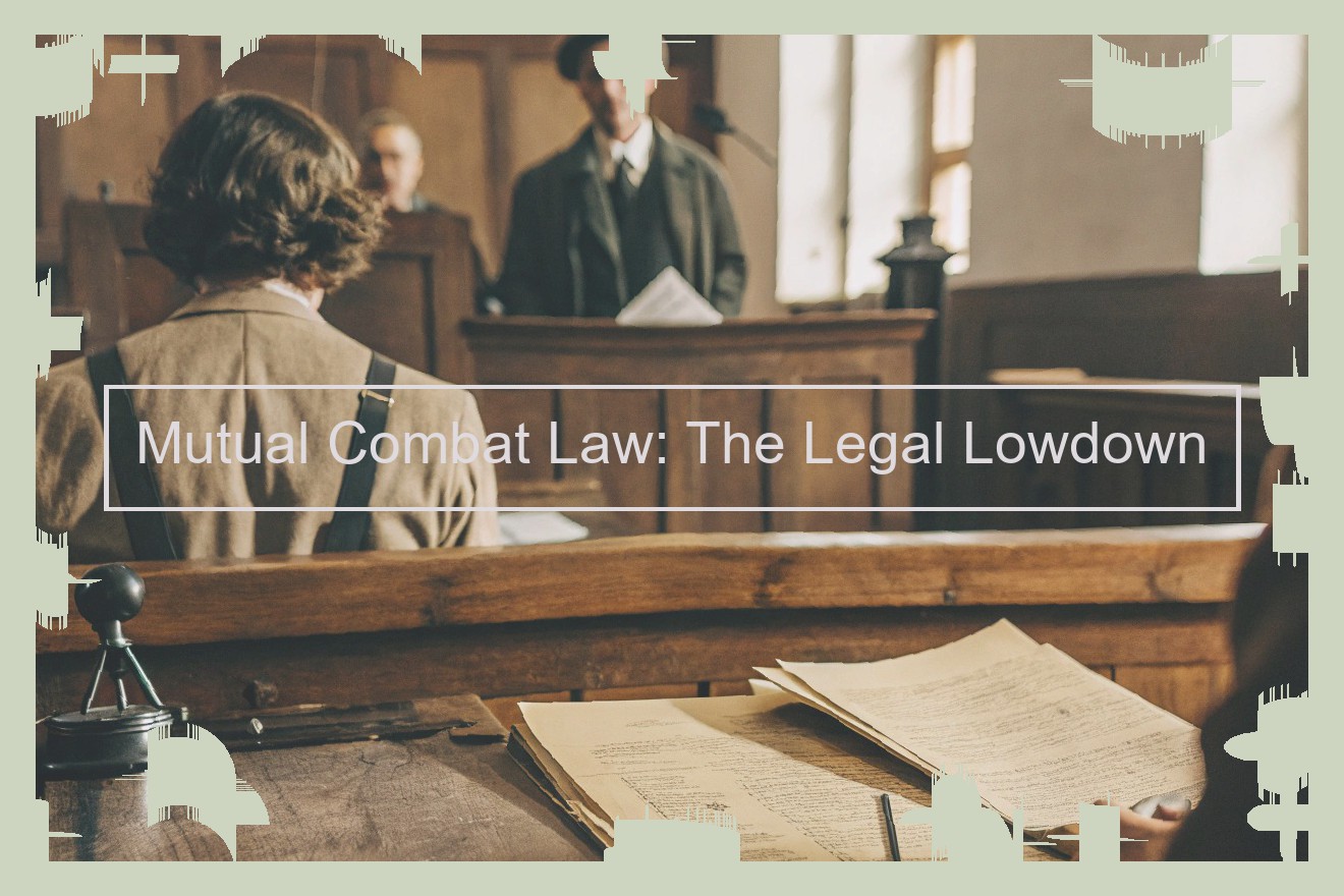 Mutual Combat Law: The Legal Lowdown